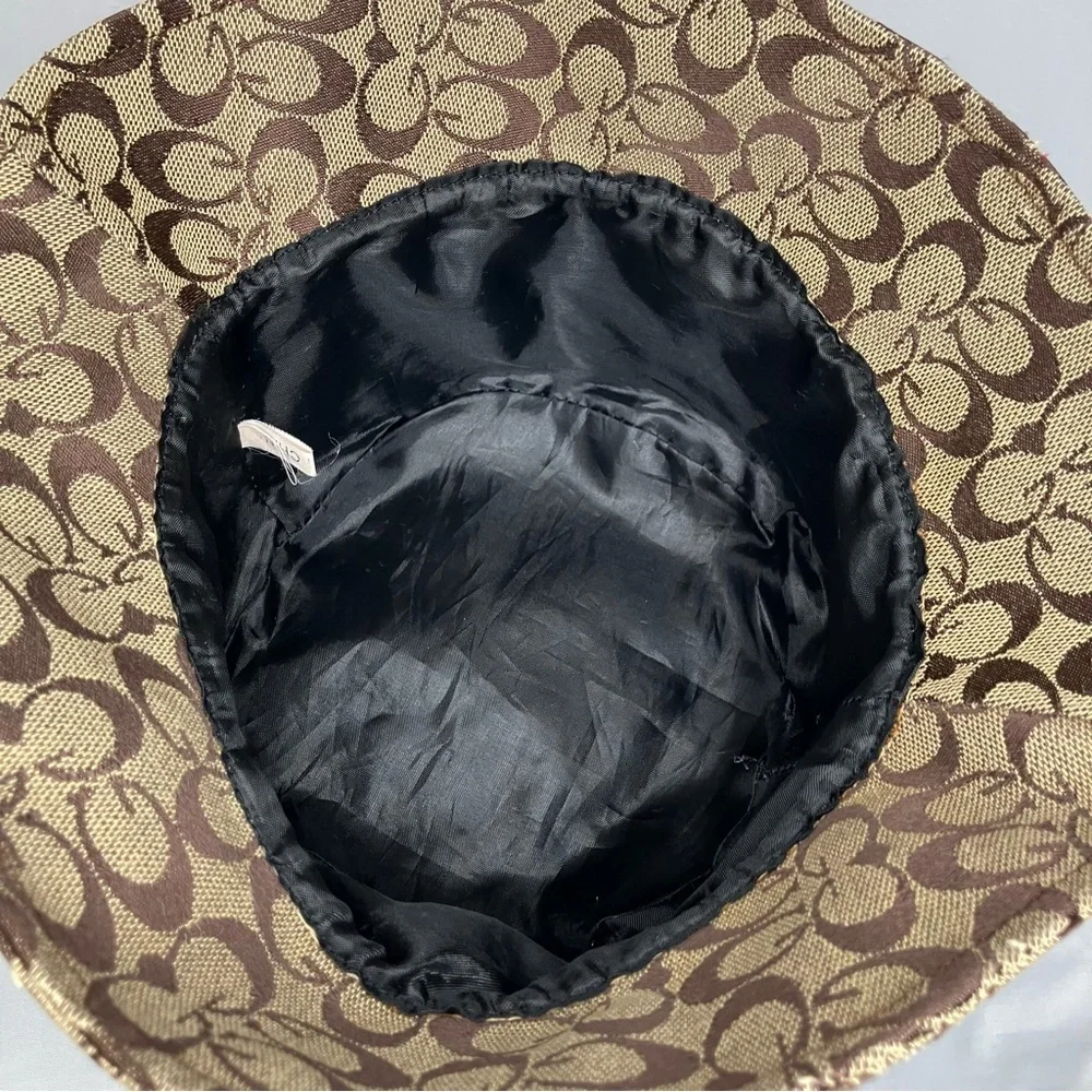 Vintage Beige and Brown Logo Bucket Hat - Picture 4 of 4